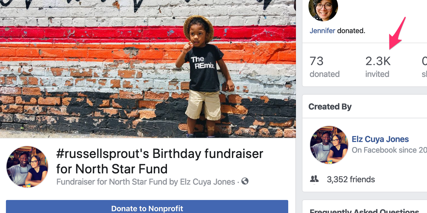 russellsprout s Birthday fundraiser for North Star Fund